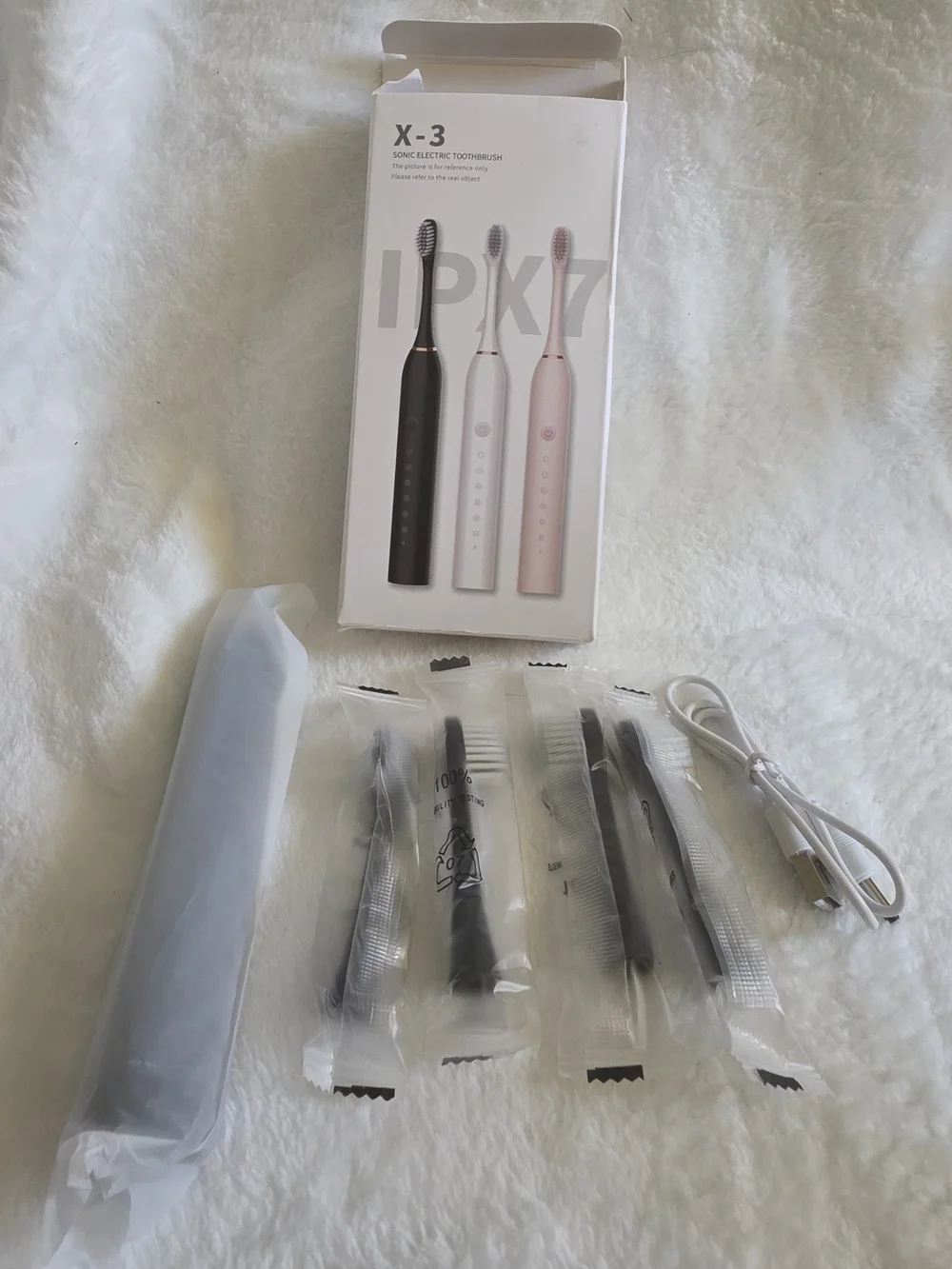X-3 Sonic Electric Toothbrush - Black